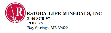 Restora-Life Minerals, MRX, livestock feed and supplement, clay based, trace mineral
