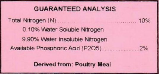 The Farm’s Choice Poultry Meal 10-2-0